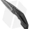 Corrie Schoeman X-Pert Flipper Knife Marble Carbon Fiber (2.9" Damascus)
