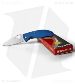 Spyderco Tenacious Folding Knife Blue G-10 (3.375" Satin) C122GPBL 5 Spyderco Tenacious Folding Knife Blue G-10 (3.375" Satin) C122GPBL -Knife Shop spyderco c122gpbl blue satin plain deal of the week