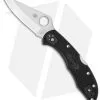 Spyderco Delica 4 Knife Black FRN Folder (2.88" Satin) C11PBK