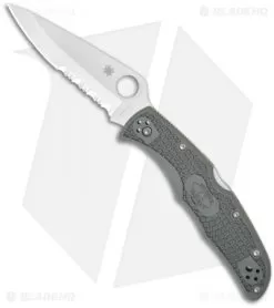 Spyderco Endura 4 Knife Foliage Green FRN (3.75" Satin Serr) C10PSFG