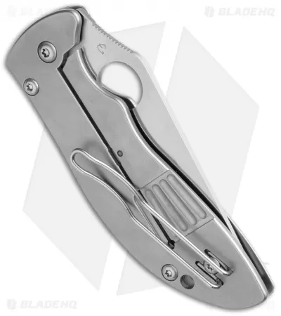 Spyderco Foundry Frame Lock Knife Stainless Steel (3.33" Satin) C160P 2 Spyderco Foundry Frame Lock Knife Stainless Steel (3.33" Satin) C160P - Image 2