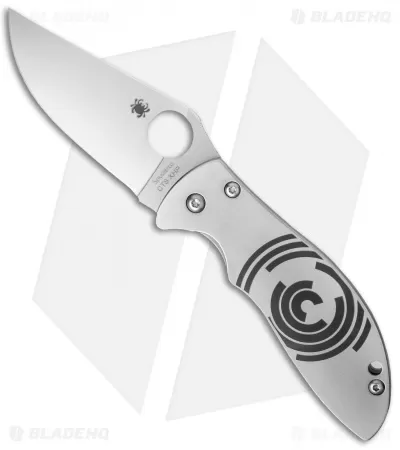 Spyderco Foundry Frame Lock Knife Stainless Steel (3.33" Satin) C160P 1 Spyderco Foundry Frame Lock Knife Stainless Steel (3.33" Satin) C160P