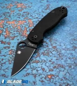 Spyderco Para 3 Compression Lock Knife Black G-10 (3" Black) C223GPBK -Knife Shop spyderco para 3 blk C223GPBK BHQ 67321 dl