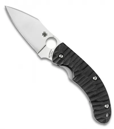 Spyderco Perrin PPT Folding Knife Black Corrugated G-10 (3.16" Satin) C135GP 1 Spyderco Perrin PPT Folding Knife Black Corrugated G-10 (3.16" Satin) C135GP