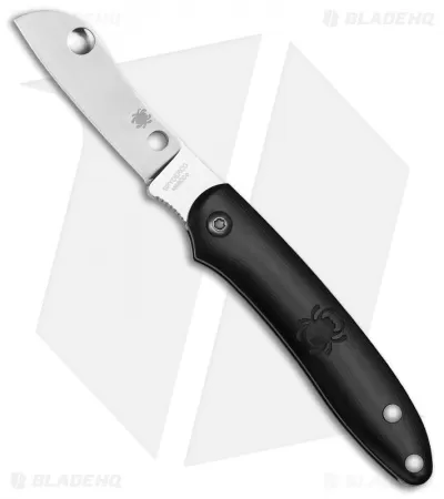 Spyderco Roadie Slip Joint Knife Black FRN (2.1" Satin) C189PBK 1 Spyderco Roadie Slip Joint Knife Black FRN (2.1" Satin) C189PBK