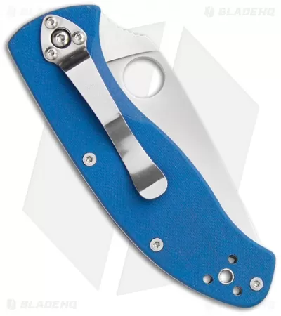 Spyderco Tenacious Folding Knife Blue G-10 (3.375" Satin) C122GPBL 2 Spyderco Tenacious Folding Knife Blue G-10 (3.375" Satin) C122GPBL - Image 2