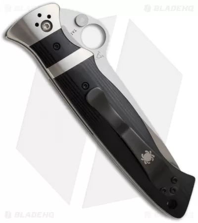 Spyderco Vallotton Sub-Hilt G-10 Folding Pocket Knife (3.75" Satin) C149GP 2 Spyderco Vallotton Sub-Hilt G-10 Folding Pocket Knife (3.75" Satin) C149GP - Image 2