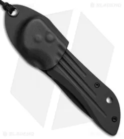 Vintage Benchmade 9500SBT Mini-Auto Stryker Automatic Knife (2.9" Black Serr) -Knife Shop vintage benchmade mini auto stryker black serr 9500sbt BHQ 37218 er sheath