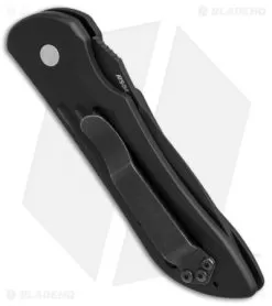 Vintage Benchmade 9500SBT Mini-Auto Stryker Automatic Knife (2.9" Black Serr) -Knife Shop vintage benchmade mini auto stryker black serr 9500sbt BHQ 37218 er side